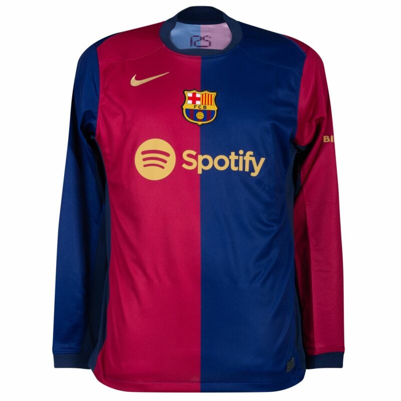 FC Barcelona Home Long Sleeve Jersey 24/25 - Fan Edition