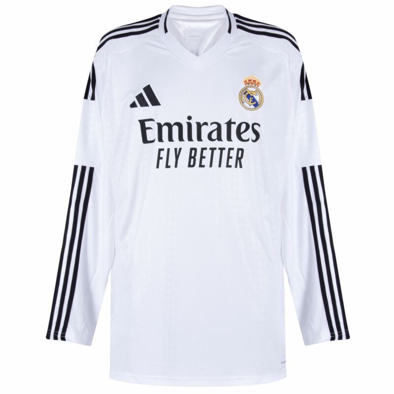 Real Madrid Home Jersey 24/25 Long Sleeve - Fan Edition