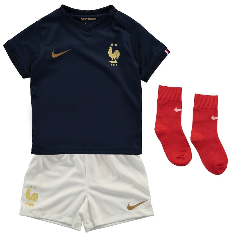 2022/23 France Kids' Home Kit - Authentic Football Style