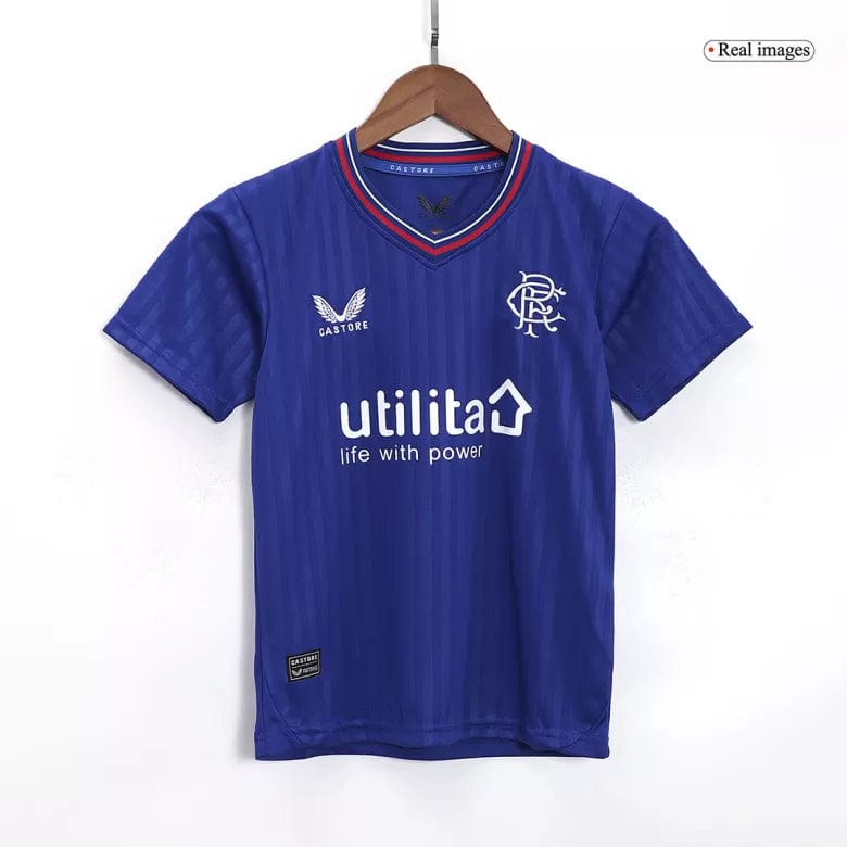 Glasgow Rangers Home Jersey Kit 2023/24 - Kids