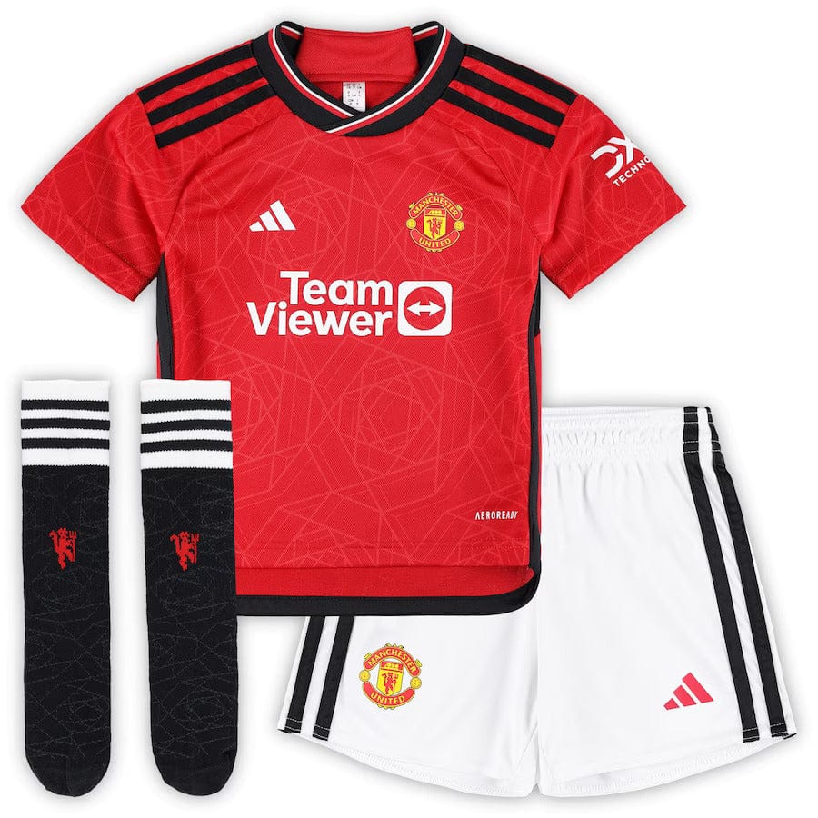 2023/24 Man United Home Kit for Kids - Official Gear
