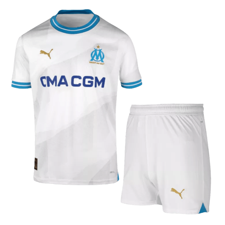 Olympique Marseille Home Jersey Kit 2023/24 - Kids