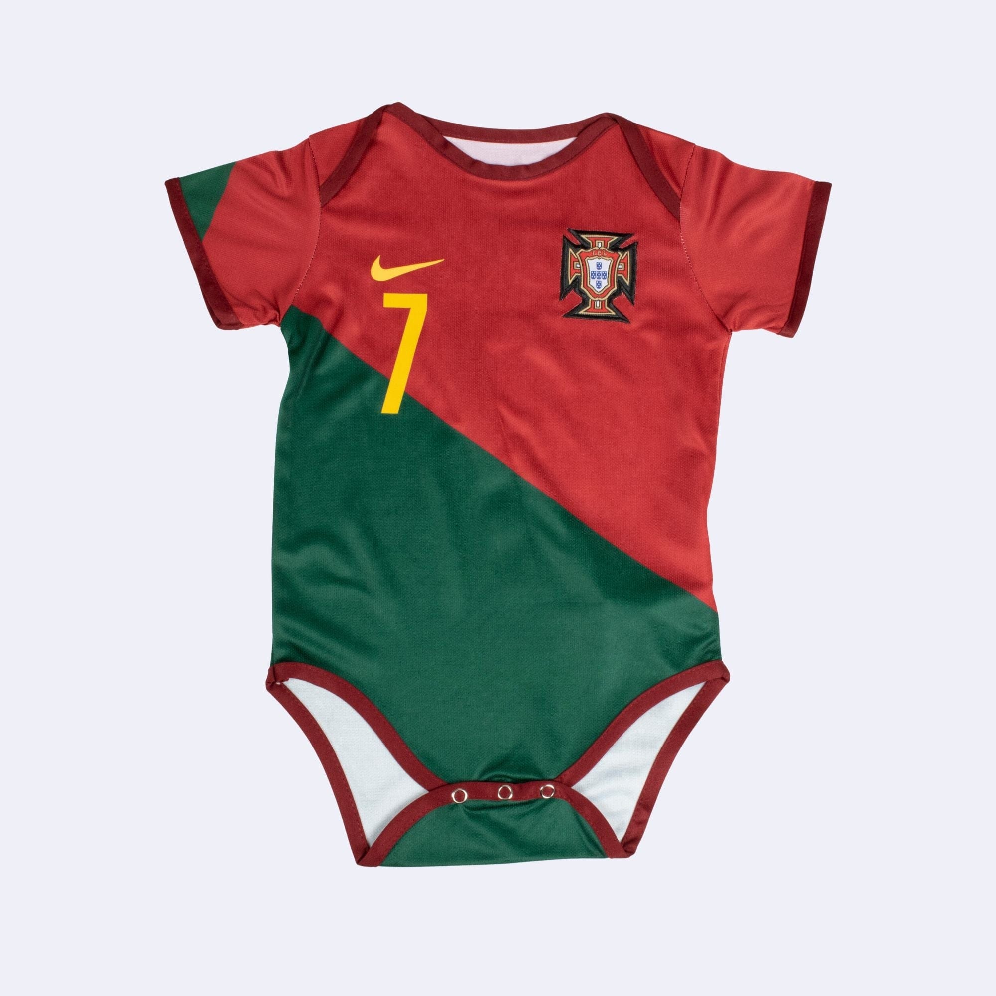 Portugal 23/24 Baby Jersey with Ronaldo TagPortugal 2023/24 Baby Jersey with Ronaldo Tag - Fan Gear