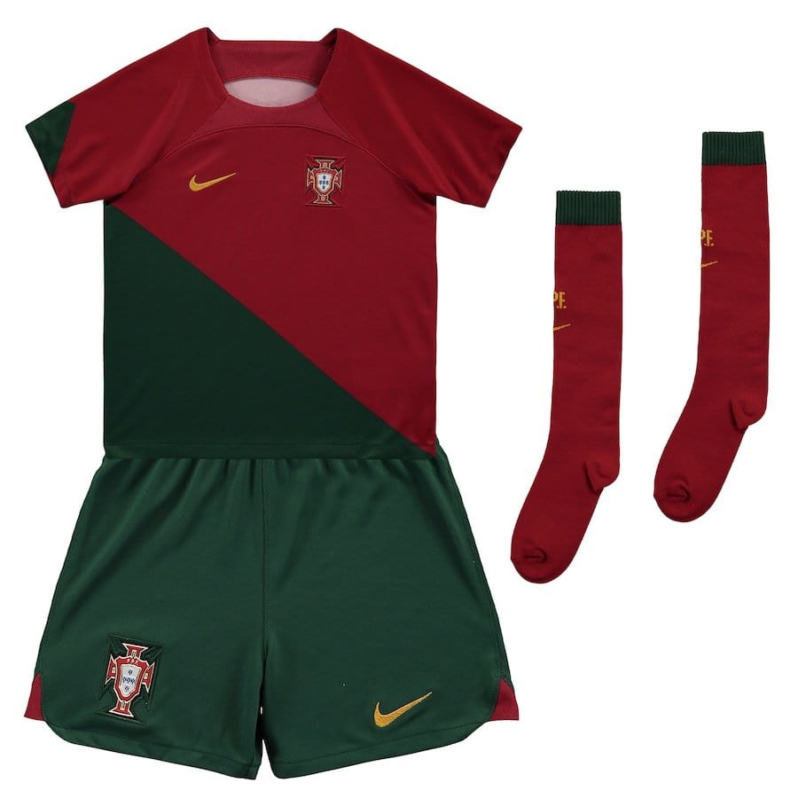 2022/23 Portugal Home Kit for Kids - Official Soccer Gear