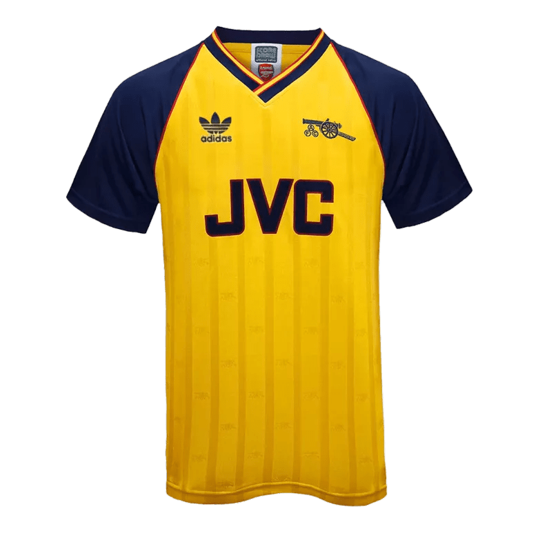1988/90 Arsenal Away Jersey Retro - Vintage Yellow & Blue