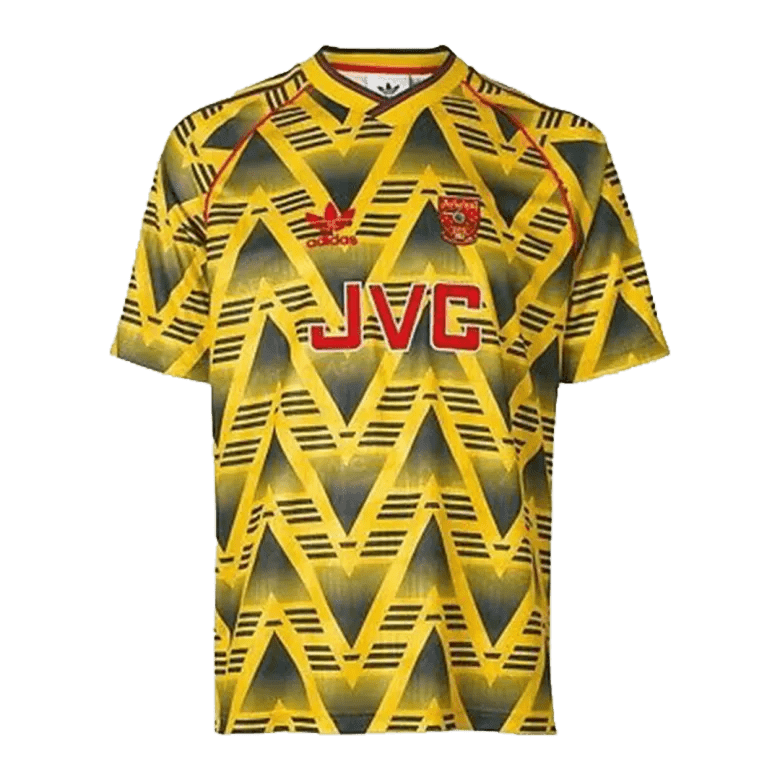 1992/93 Arsenal Away Jersey Retro - Yellow & Blue Design