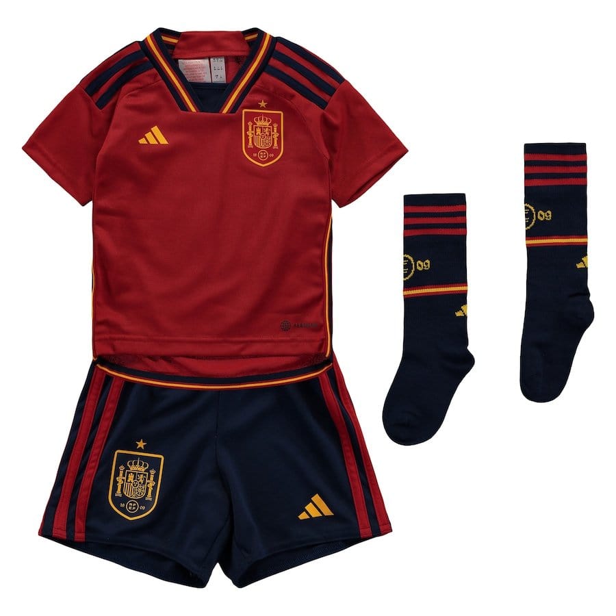 2022/23 Spain Kids' Home Kit - Authentic Football Apparel