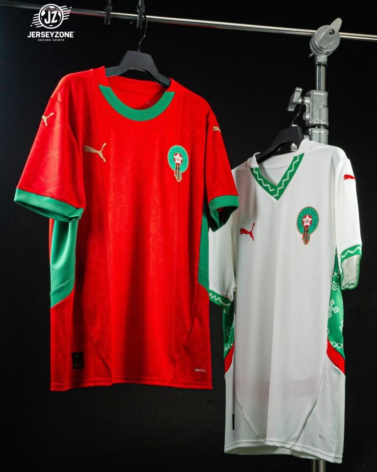 Read more about the article Morocco 2024 Home & Away Jerseys: Puma’s Bold New Designs