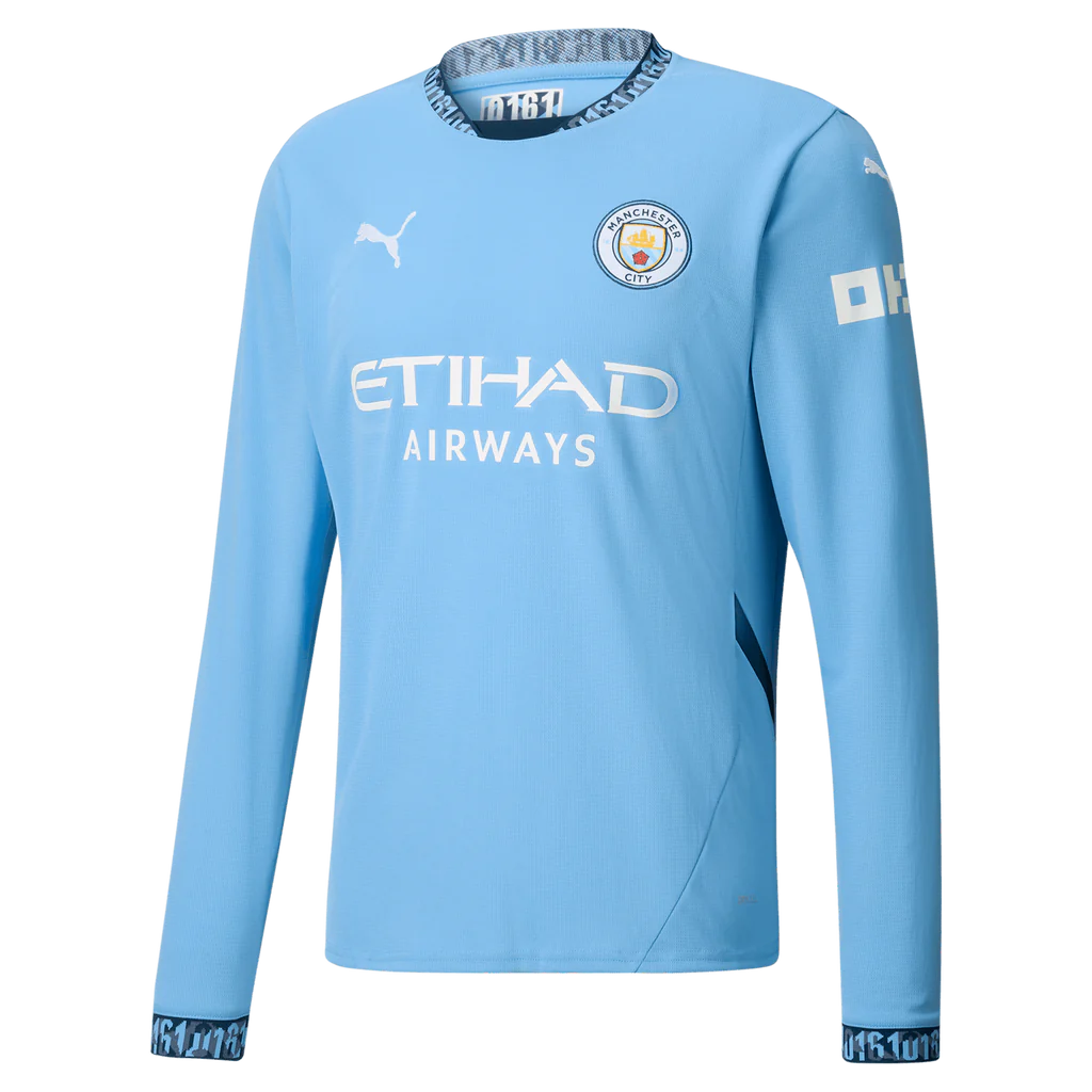 Manchester City Home Jersey 24/25 Long Sleeve - Fan Edition img