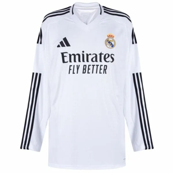 Real Madrid Home Jersey 24/25 Long Sleeve - Fan Edition img