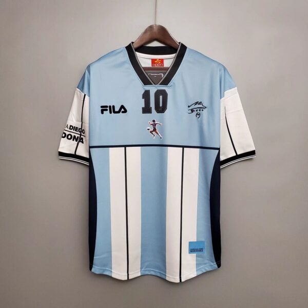 2001 Maradona Argentina Home Jersey – Football Classic