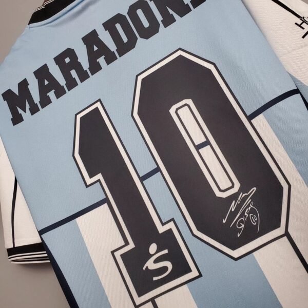2001 Maradona Argentina Home Jersey – Football Classic