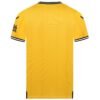 The Wolverhampton Home Jersey 23/24 is yellow with black trim on the sleeves and collar, featuring small logos on the sleeves.