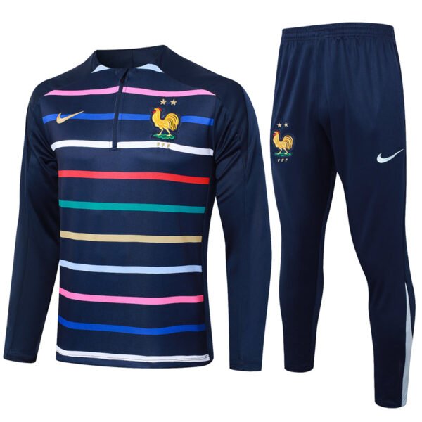 France 24/25 Royal Blue Stripes Tracksuit