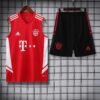 Bayern Munich Sleeveless Training Kit 2023/2024 – Red/White