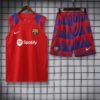 FC Barcelona Sleeveless Training Kit 2023/2024 – Red