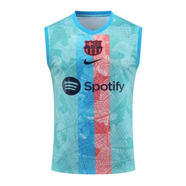 FC Barcelona Sleeveless Training Kit 2023/2024 – Sky Blue