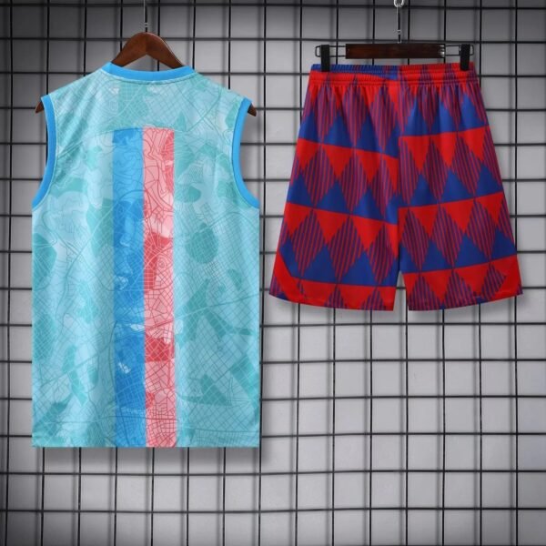 FC Barcelona Sleeveless Training Kit 2023/2024 – Sky Blue