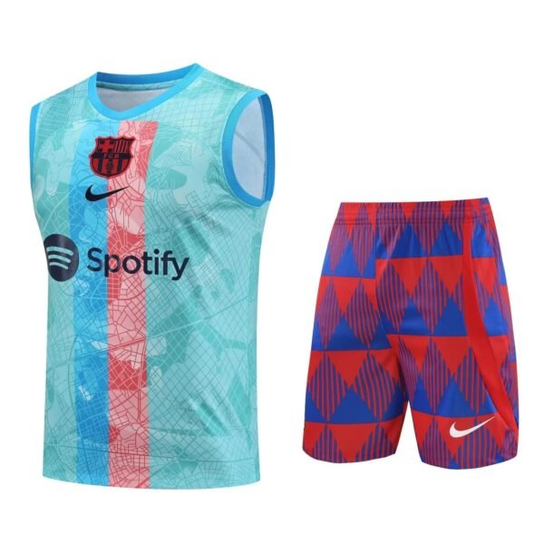 FC Barcelona Sleeveless Training Kit 2023/2024 – Sky Blue