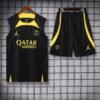 PSG Sleeveless Training Kit 2023/2024 – Black/Yellow