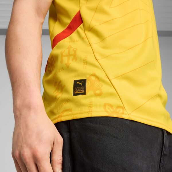 Ghana 2025 Away Jersey Men_ Pelé Yellow-PUMA Black_(1)