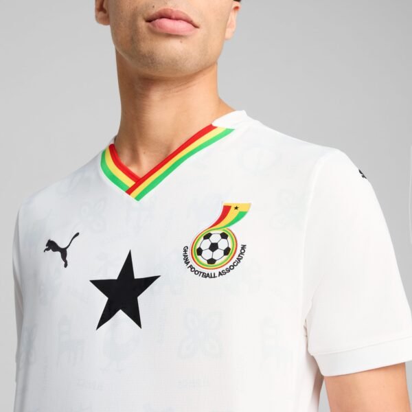 Ghana 2025 Home Jersey Men_ PUMA White-Pelé Yellow_(4)