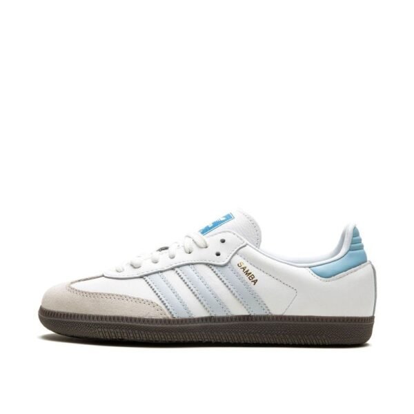 Adidas Samba OG Core White Halo Blue - Image 3