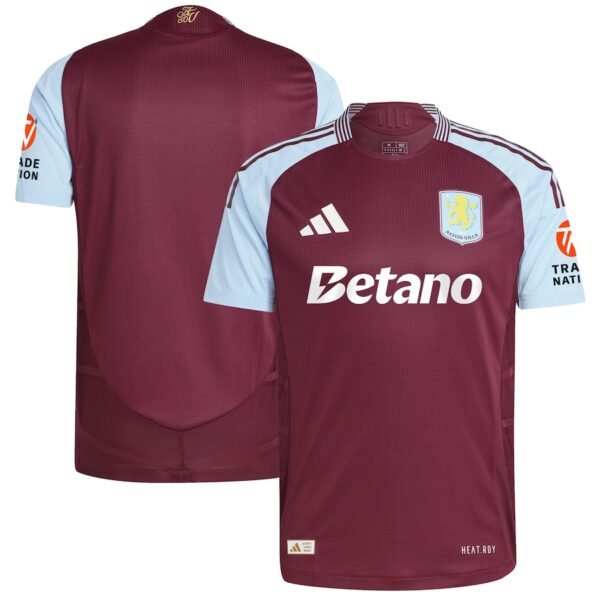 Aston Villa Adidas Home Authentic Shirt 2024-25