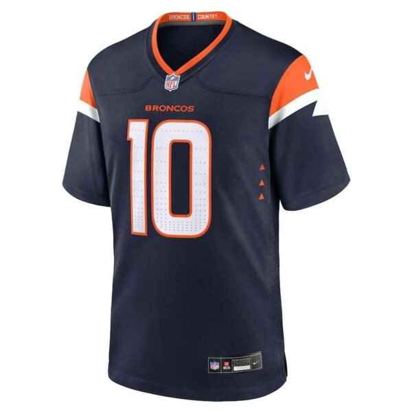 bo nix jersey blue front