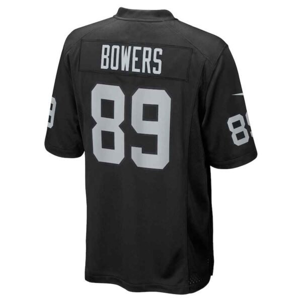 Brock Bowers jersey black back