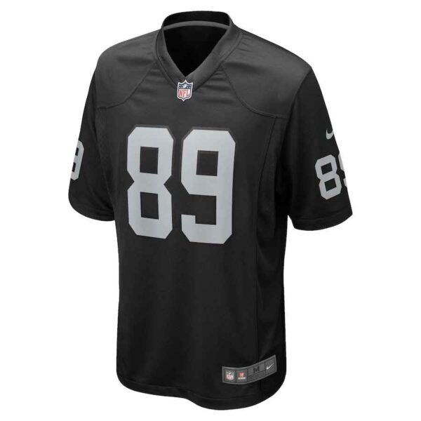 Brock Bowers jersey black front