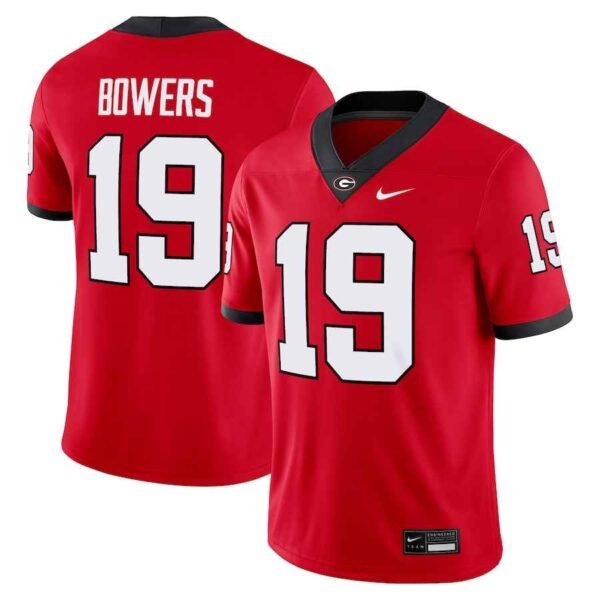 Brock Bowers jersey red front & back