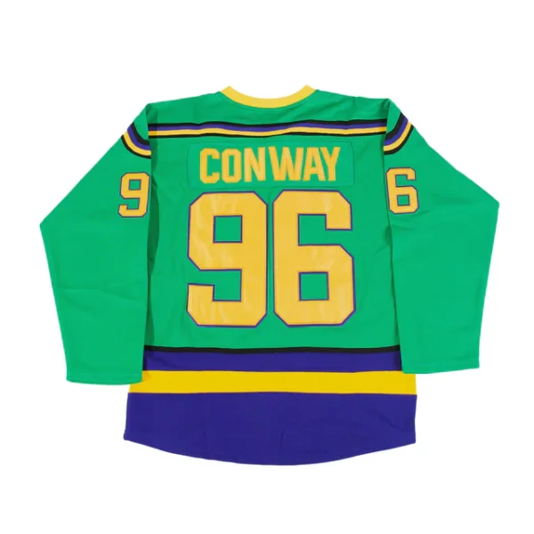 Green Mighty Ducks Jersey back