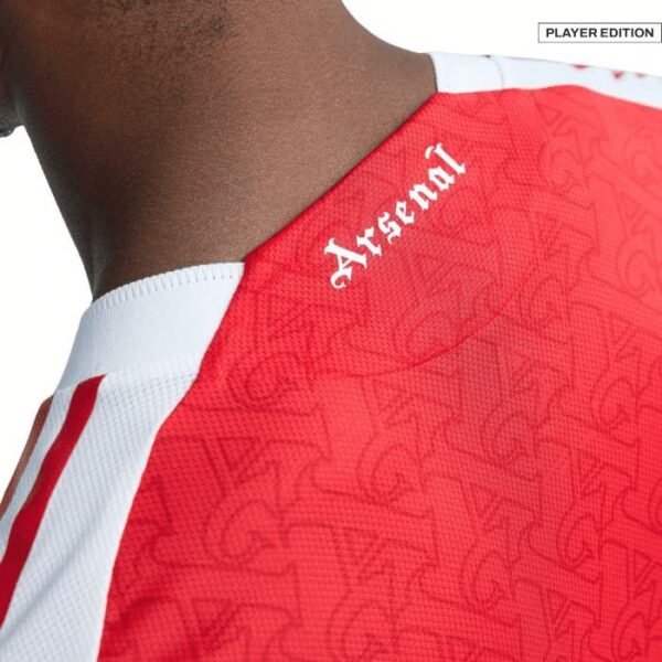 Arsenal fc red 2526 jersey from neck
