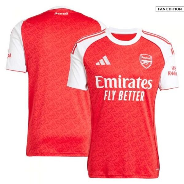 Arsenal red kit Home 25-26 front & back