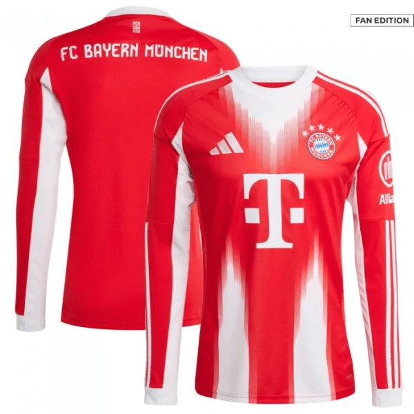 Bayern Munich Long Sleeve Jersey 25-26 front & back
