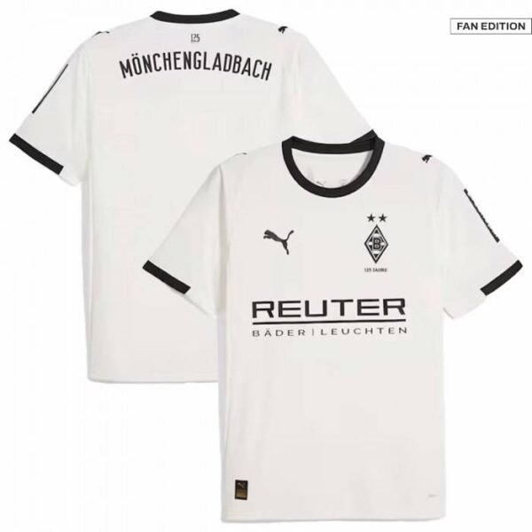Borussia Mönchengladbach Jersey Home 25-26 front & back