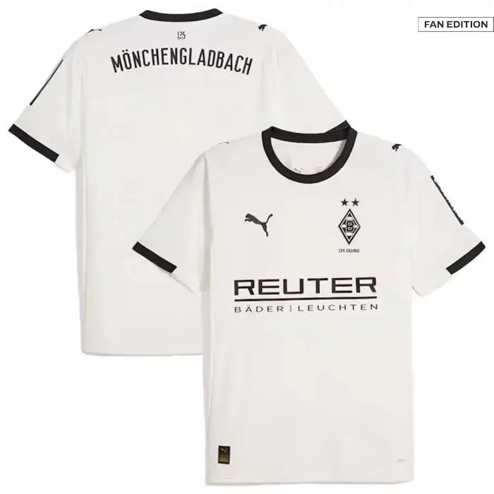 Borussia Mönchengladbach Jersey Home 25-26 front & back