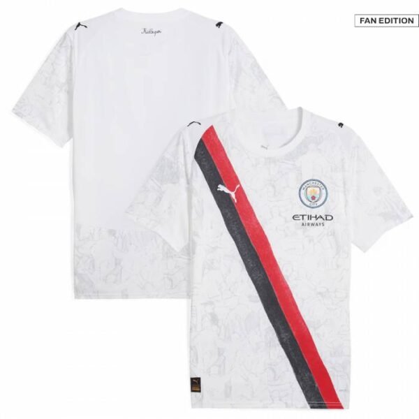 Man City New Kit​ KidSuper white front & back