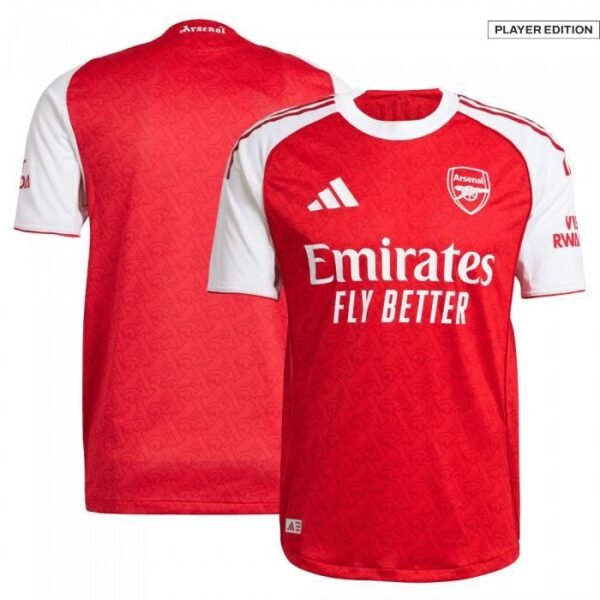 Men's Arsenal Jersey Home 25-26 front & back