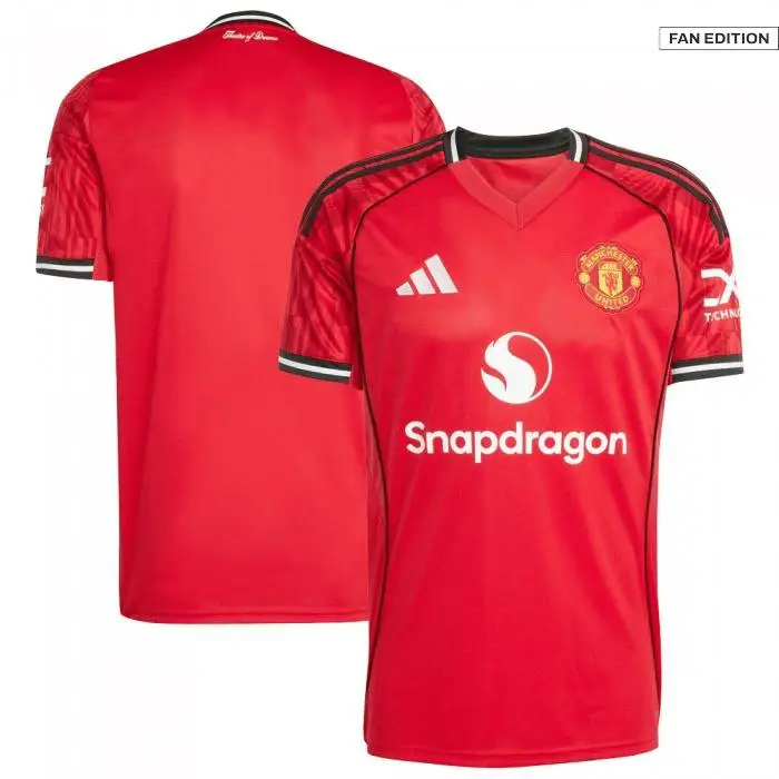 New Man United Home Kit 25-26 front & back