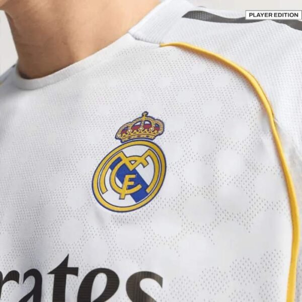 Real Madrid Long Sleeve Home Jersey 25-26 team logo