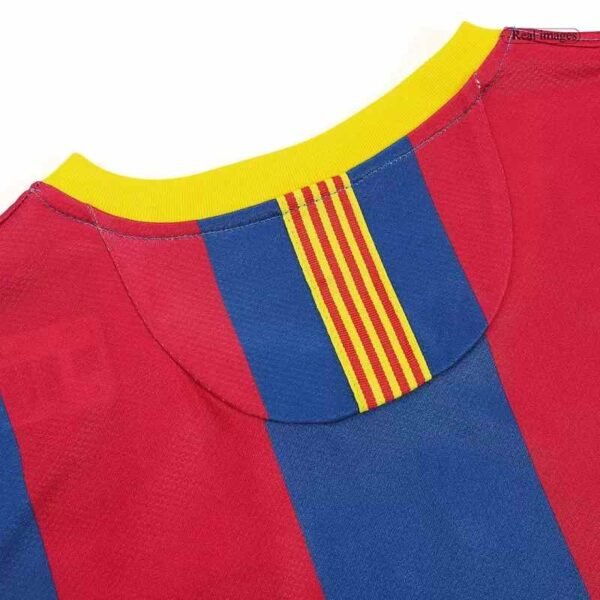 back collar on vintage Soccer Jersey Barcelona Home 2010 11