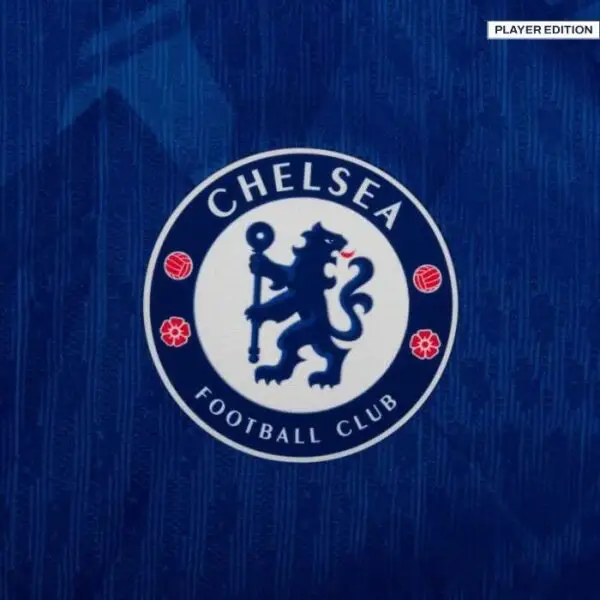 chelsea logo in Chelsea jersey