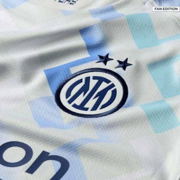 inter milan logo of away jersey