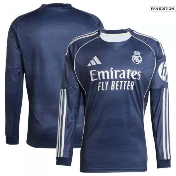 real madrid kit LS 25-26 front & back