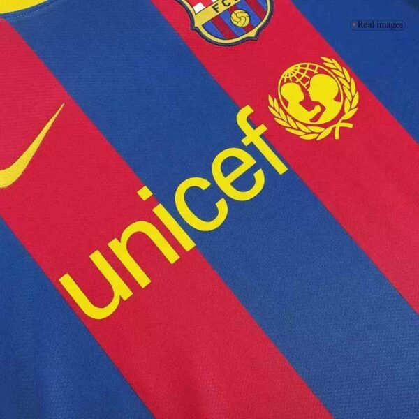 retro soccer Jersey Barcelona Home 2010 11 unicef