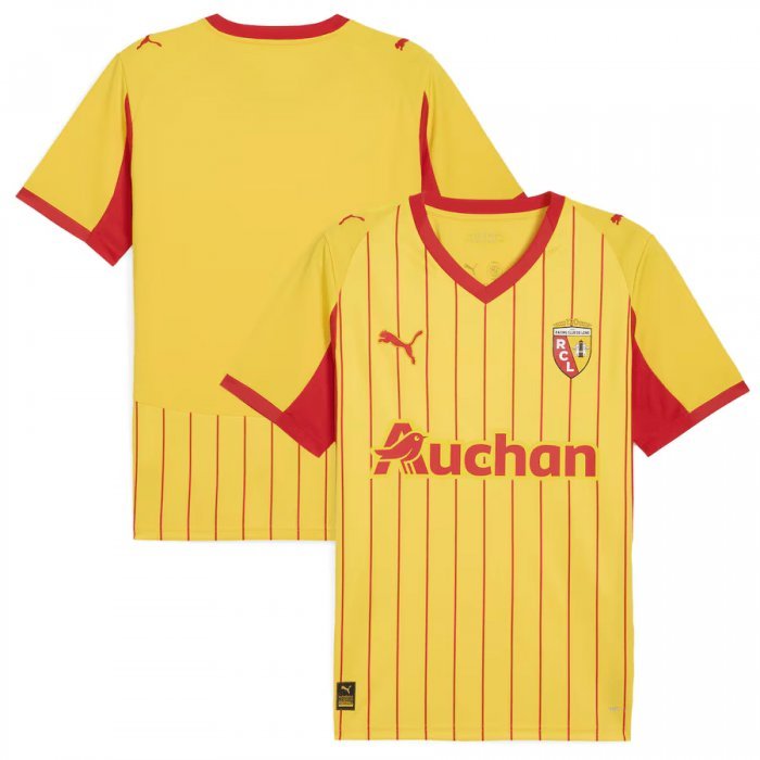 RC Lens jersey Home 25-26 front & back