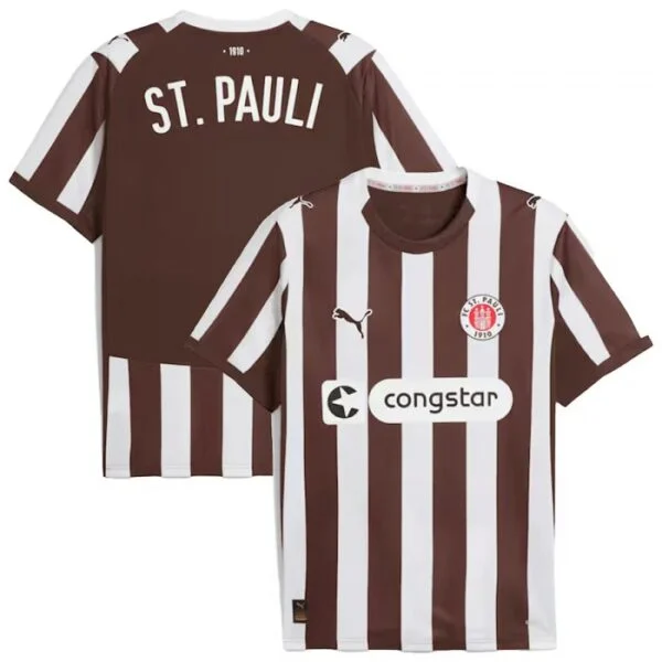 St Pauli jersey home 25-26 front & back